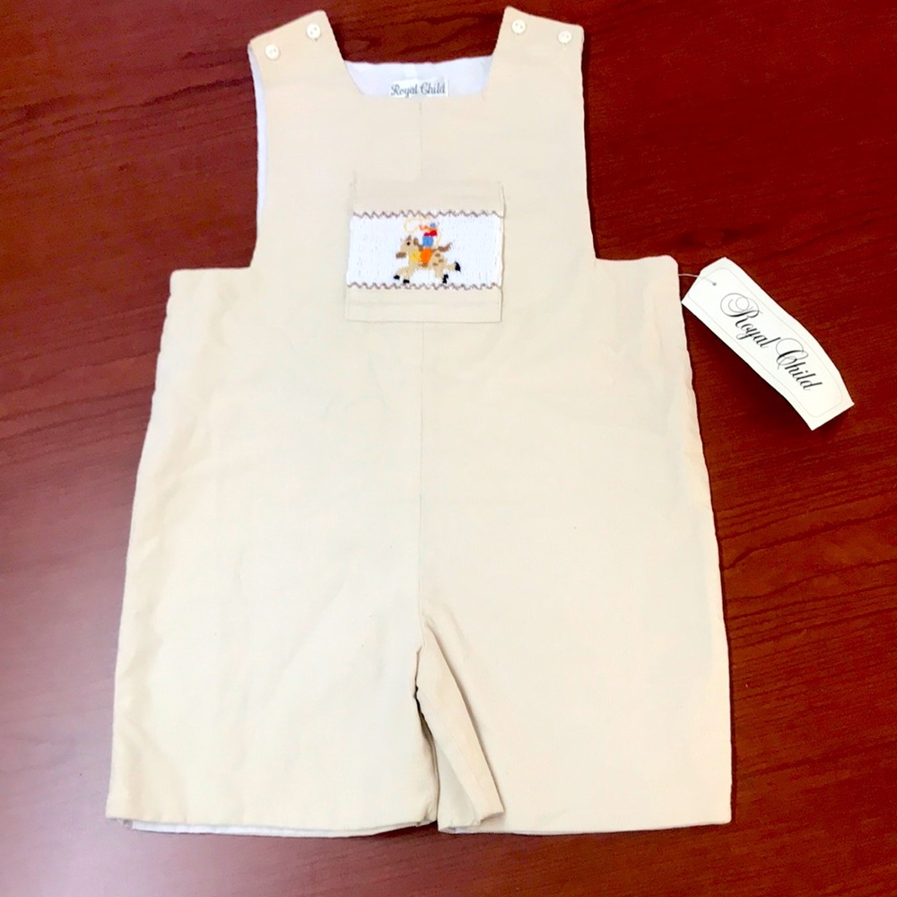 New with tags from Royal Child short John John 4T